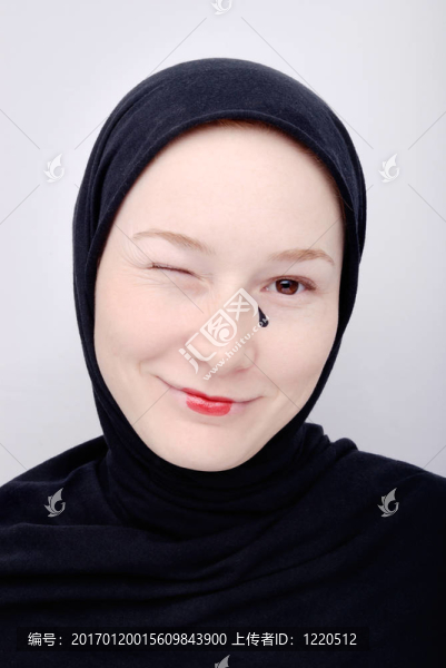 黑色眼淚的女孩的畫像