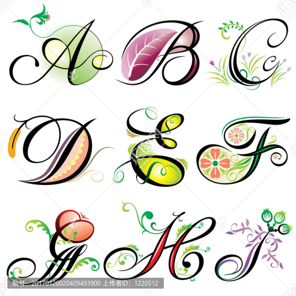 字母元素A-I