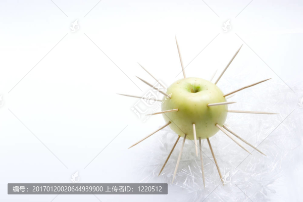 被孤立的蘋果覆蓋著荊棘
