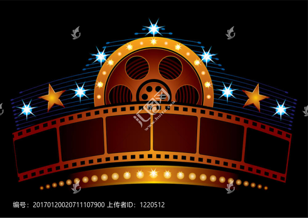 電影院的霓虹燈
