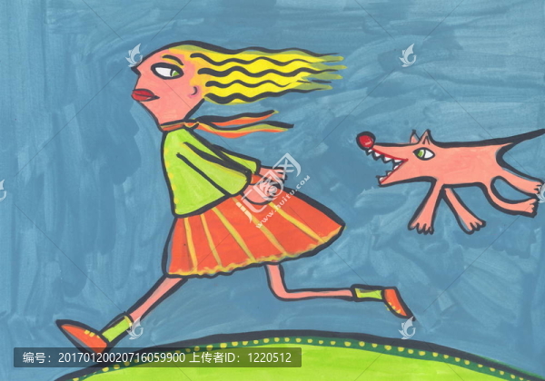 女孩和狗