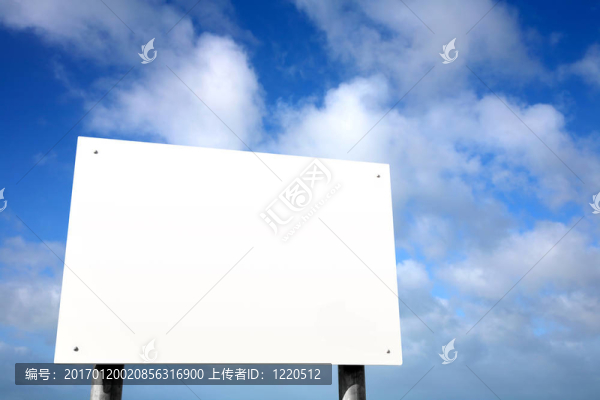 大白空白標志。