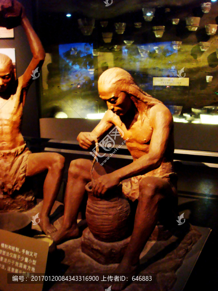 古代制造,原始人,古代人物像