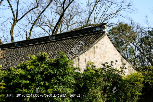 園林灰磚建筑