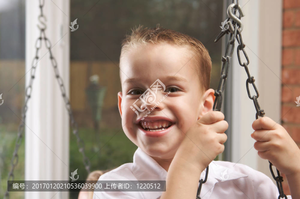 可愛的Young,Boy,Smiles