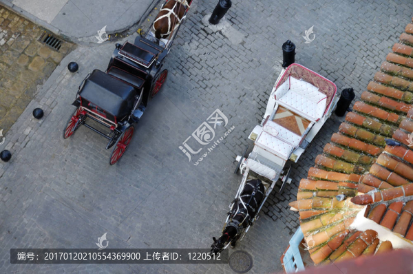 哈瓦那的老式馬車