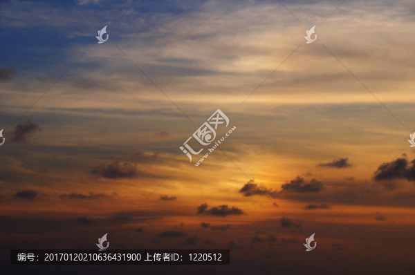 日落的天空背景