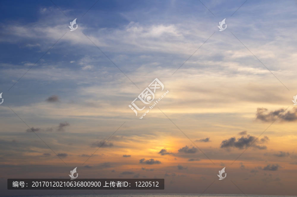 日落的天空背景-匯圖網(wǎng) www.fosd68.com 日落的天空背景