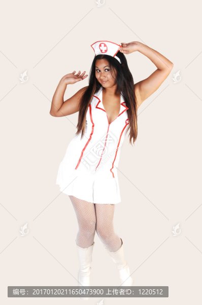 穿著制服的護(hù)士。