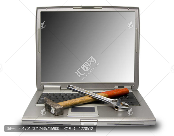 筆記本電腦和工具