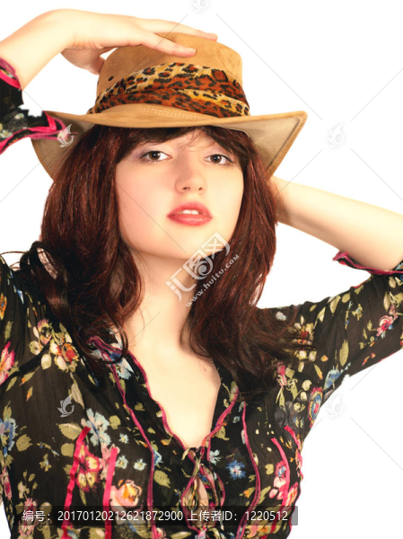 戴帽子的年輕性感女人-匯圖網(wǎng) www.fosd68.com 戴帽子的年輕性感女人