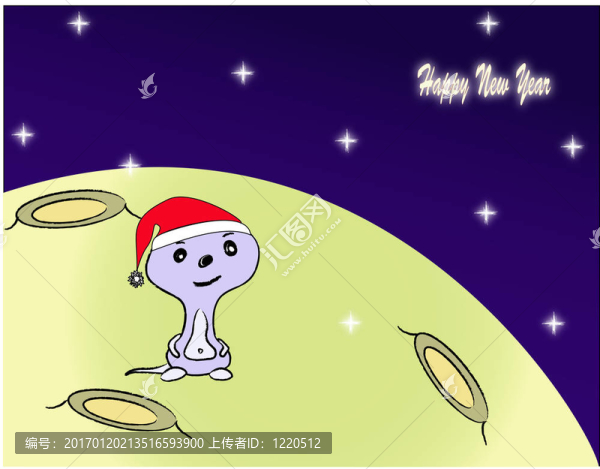 對月球外星嬰兒的插圖