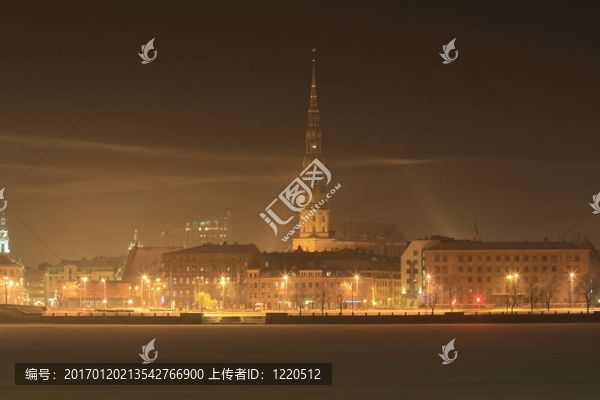 里加；冬季城市
