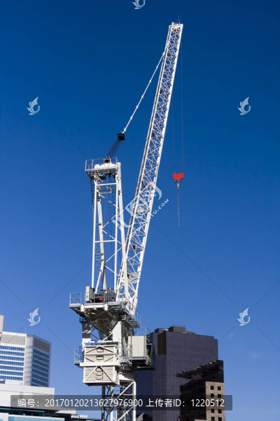 建筑起重機。