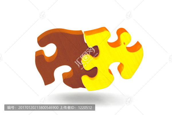 彩繪的木制拼圖