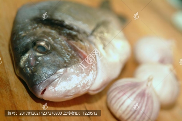 鯛魚從希臘烹飪前的準(zhǔn)備