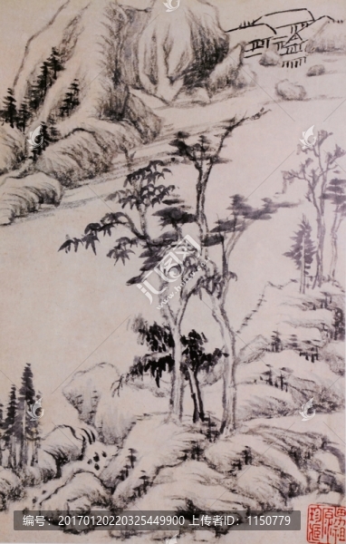 董其昌山水畫(huà)冊(cè),山水畫(huà)