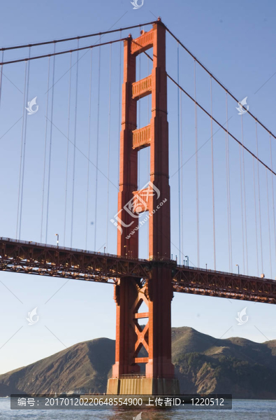 從船上的金門大橋