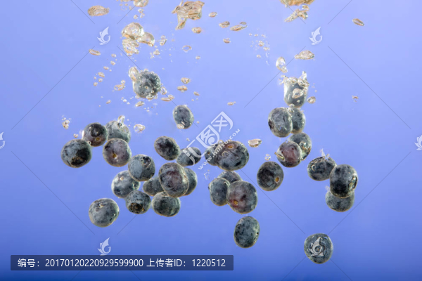 藍莓水背景