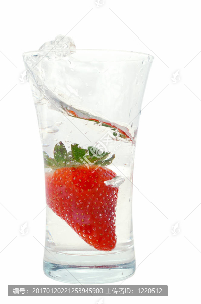 Strawberry在玻璃