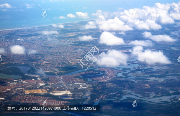 看到巴西海岸線