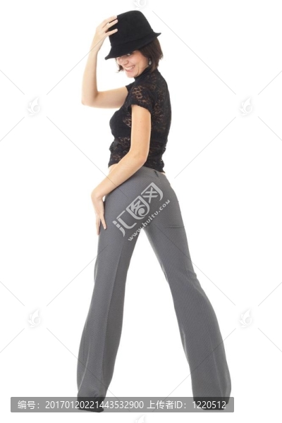 戴帽子的女人