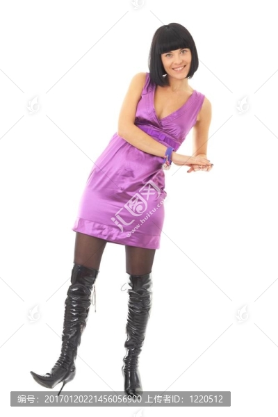 站在白色背景的女人-匯圖網(wǎng) www.fosd68.com 站在白色背景的女人