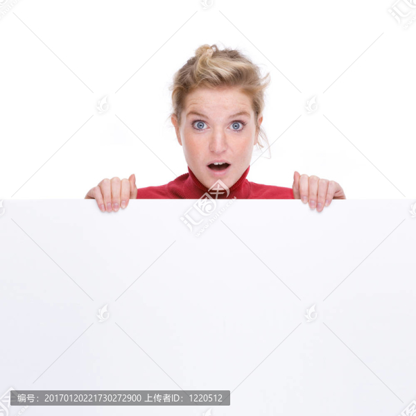 空白符號的女人