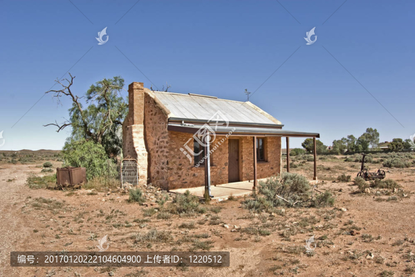 在沙漠中的舊建筑