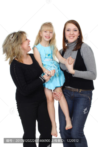 女人；女孩和孩子