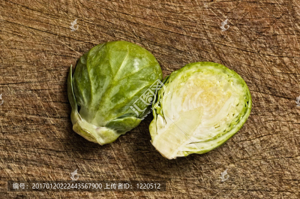 布魯塞爾豆芽；近距離。