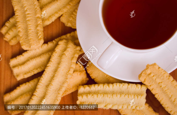 一杯紅茶和餅干