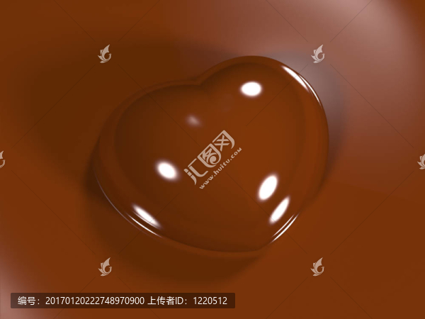以一顆心的形式巧克力糖