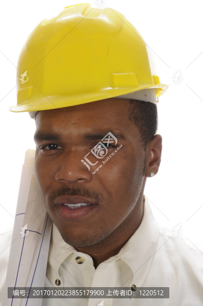 年輕的African,American承包商-匯圖網(wǎng) www.fosd68.com 年輕的African,American承包商