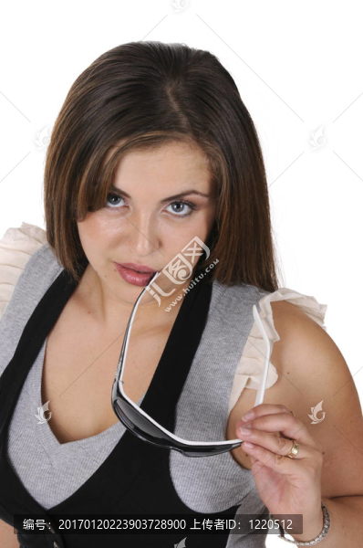 特寫(xiě)年輕漂亮的女人