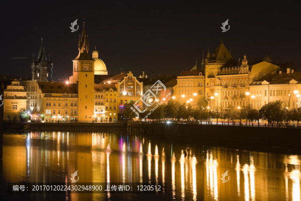 布拉格的夜景