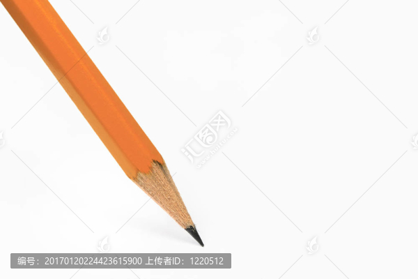 鉛筆在白