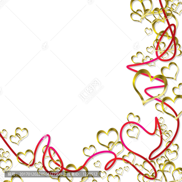 金色心絲帶陰影