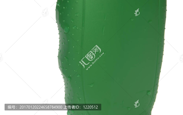 一瓶帶水滴的沐浴露。