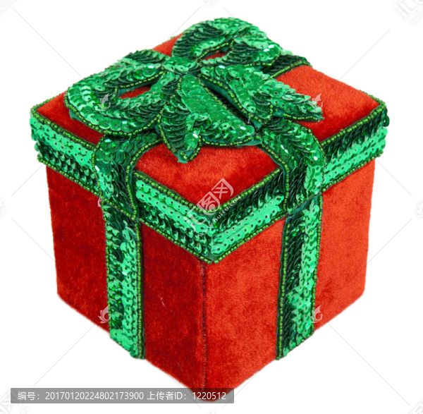 紅色和綠色圣誕禮物盒與弓