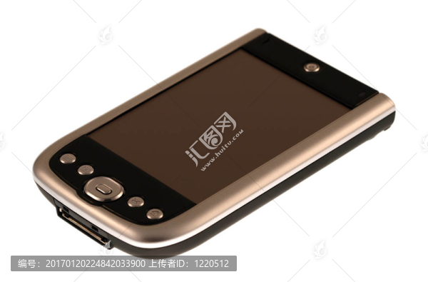 在白色的孤立的PDA