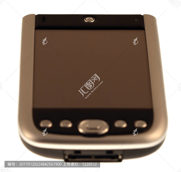 在白色的孤立的PDA