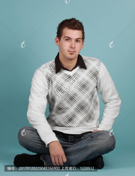 年輕的白人男子