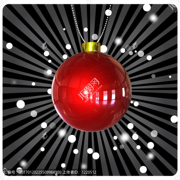 圣誕球在黑暗的背景-匯圖網(wǎng) www.fosd68.com 圣誕球在黑暗的背景