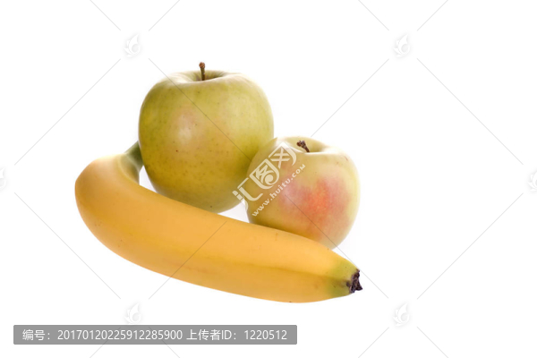 兩個蘋果和香蕉