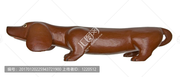 老式的狗雕像