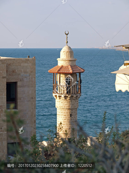 東方的穆斯林清真寺塔Jaffa以色列