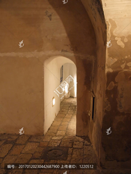 以色列雅法老城晚上