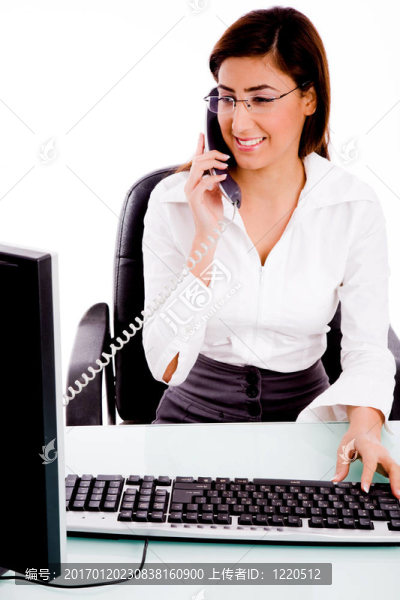 對businesswom前視圖