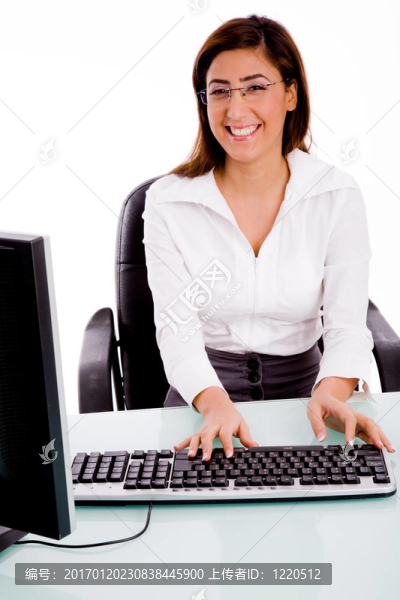 女性計算工作